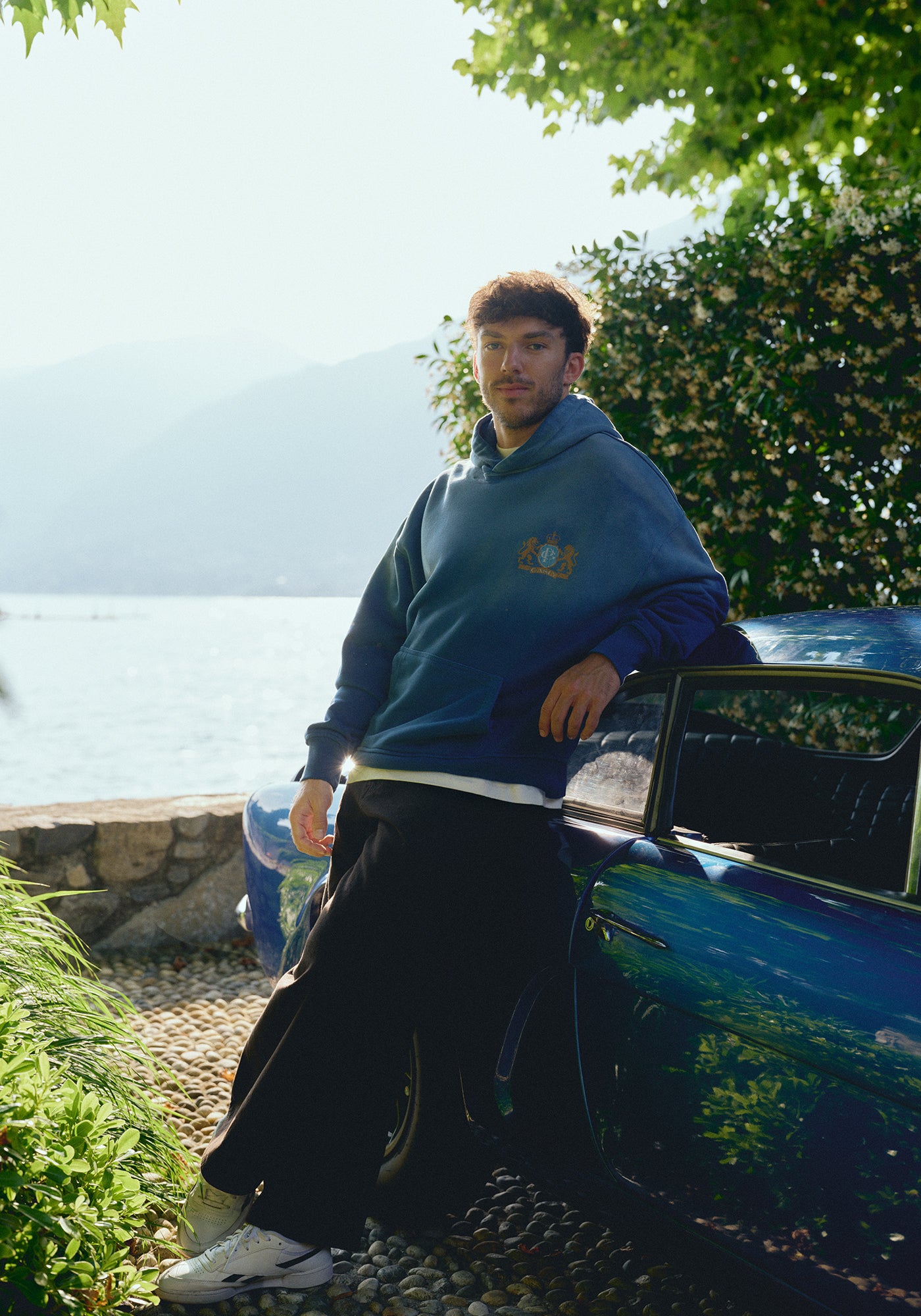 Gasly Sunfaded Blue Hoodie