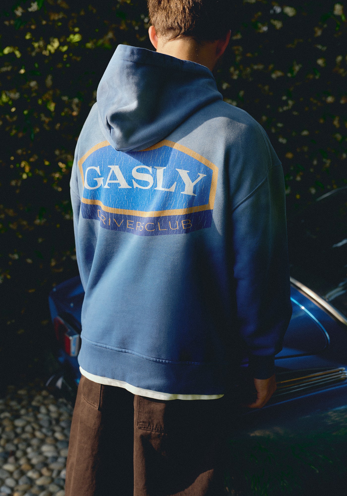 Gasly Sunfaded Blue Hoodie